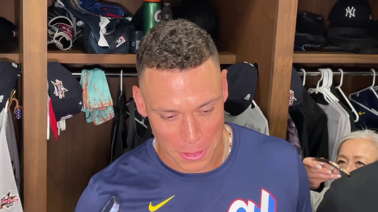 Aaron Judge говори за носенето на униформа на Yankees в MLB All-Star Game, домашно бягане дерби 