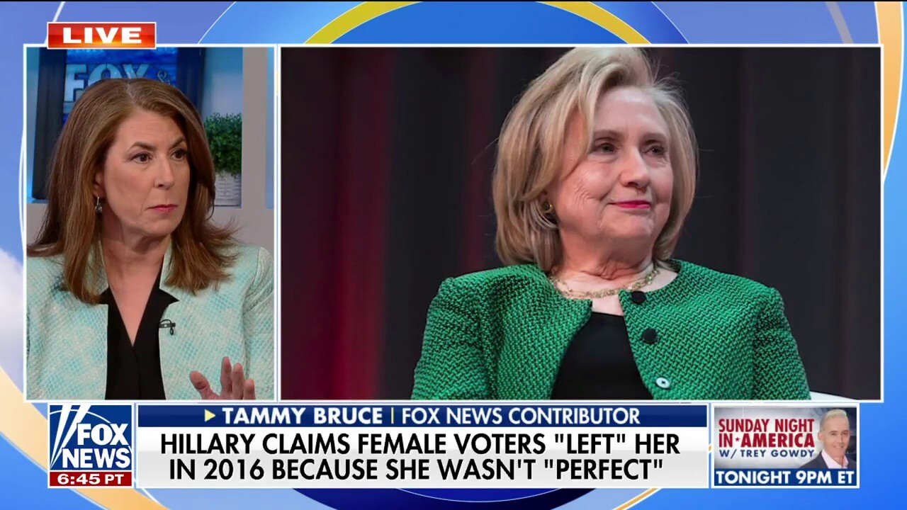 Fox News contributor Tammy Bruce reacts to Hillary Clinton blaming women for 2016 election loss and calling out the Democratic Party's handling of the abortion issue.