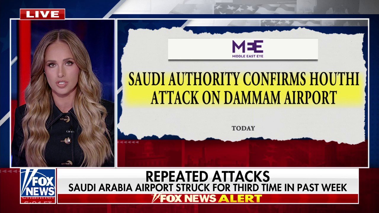 Saudi Arabia confirms third attack on major airport after Houthis claim responsibility