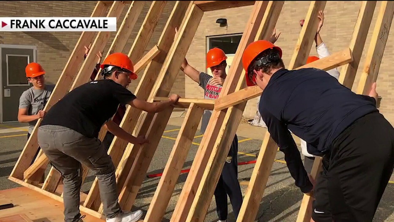 NJ students building home in school parking lot for family in need
