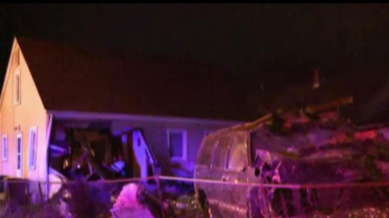 SUV crashes through Indiana home after driver loses control