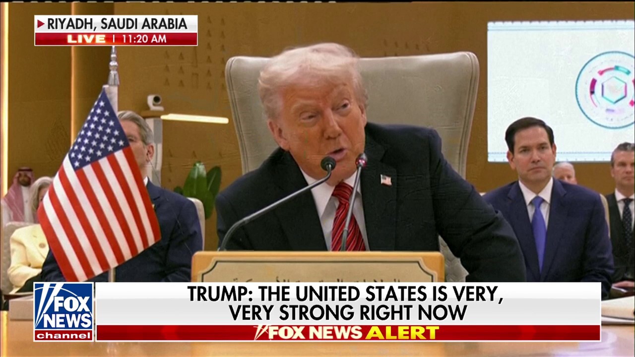  Trump pledges he will ‘forge’ a Middle East that will become the ‘crossroads’ of the world