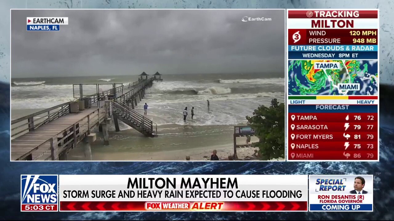  Florida ramps up preparation ahead of Hurricane Milton's imminent strike