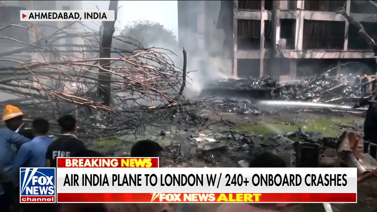 Air India plane crashes in residential area of Ahmedabad with 240+ onboard