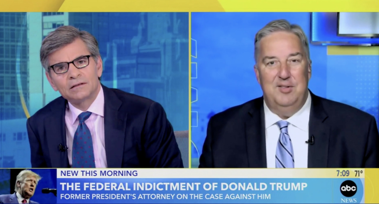 ABC's George Stephanopoulos outraged by Trump lawyer's claim about Biden pressuring DOJ: 'That is a ridiculous statement'