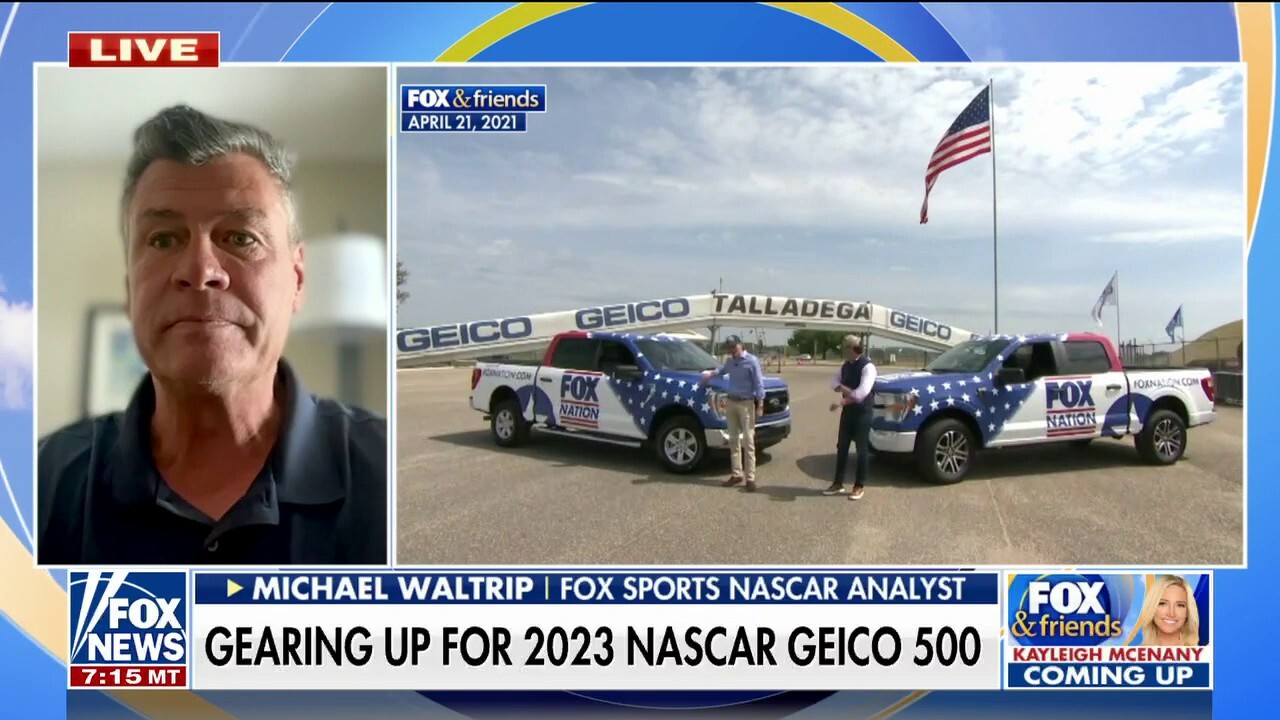 FOX Sports analyst Michael Waltrip gears up for the NASCAR Geico 500 