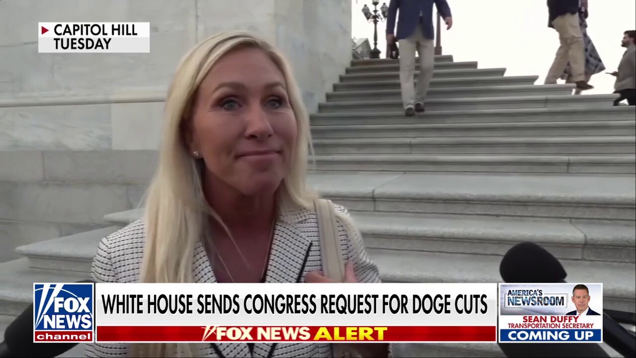 Marjorie Taylor Greene warns GOP members opposing DOGE cuts will be 'in trouble'