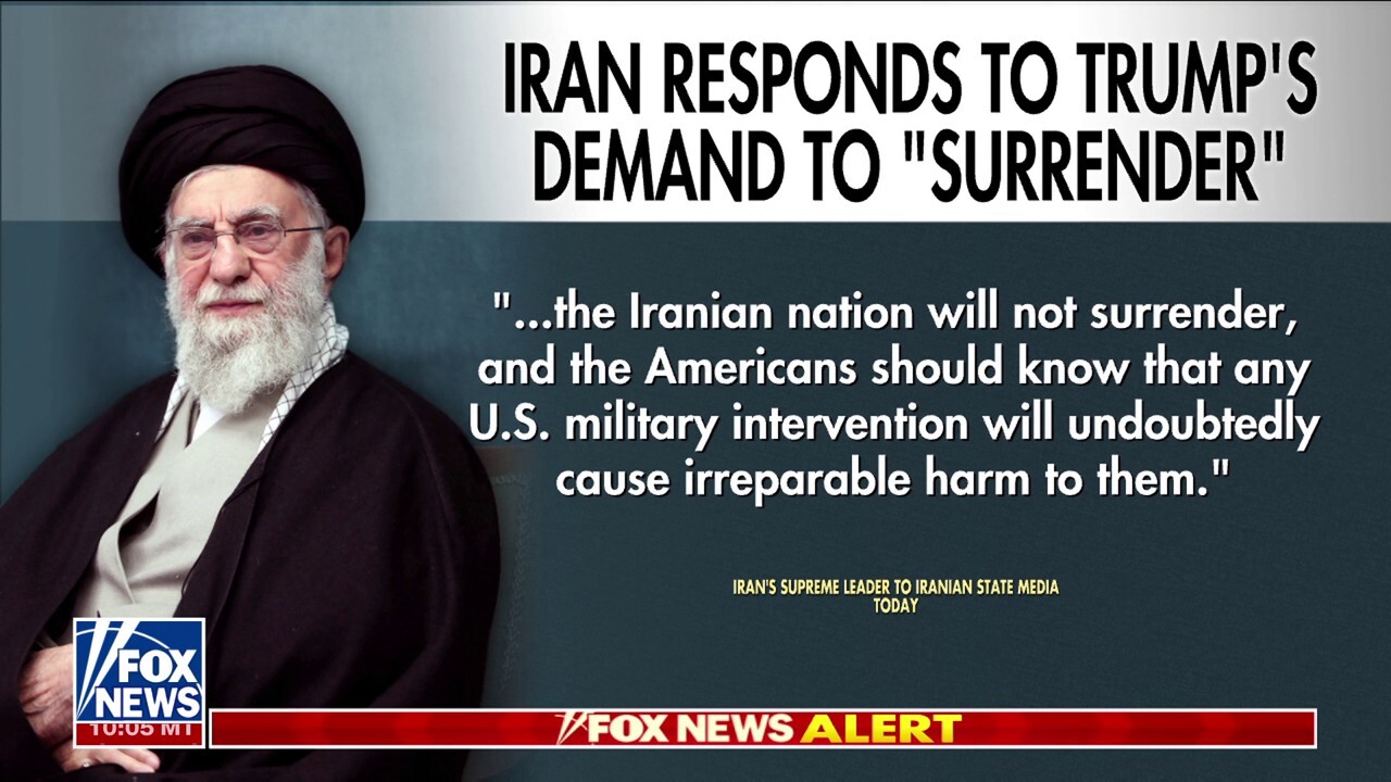 Iran responds to Trump's demands: 'The Iranian nation will not surrender'