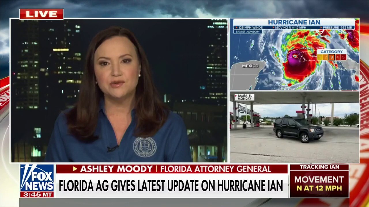 Florida AG Ashley Moody issues dire warning on Hurricane Ian: 'This could be the storm we've feared'