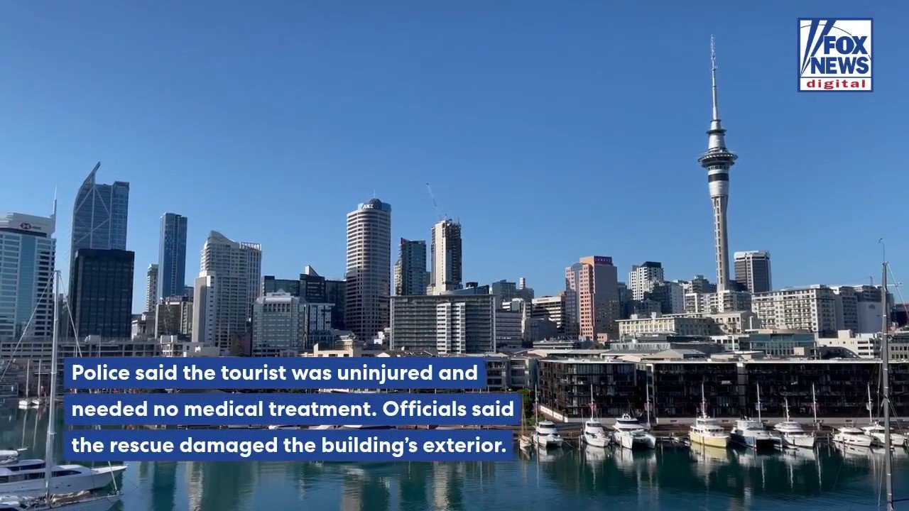 Man's terrifying BASE jump ends with high-rise rescue at luxury hotel