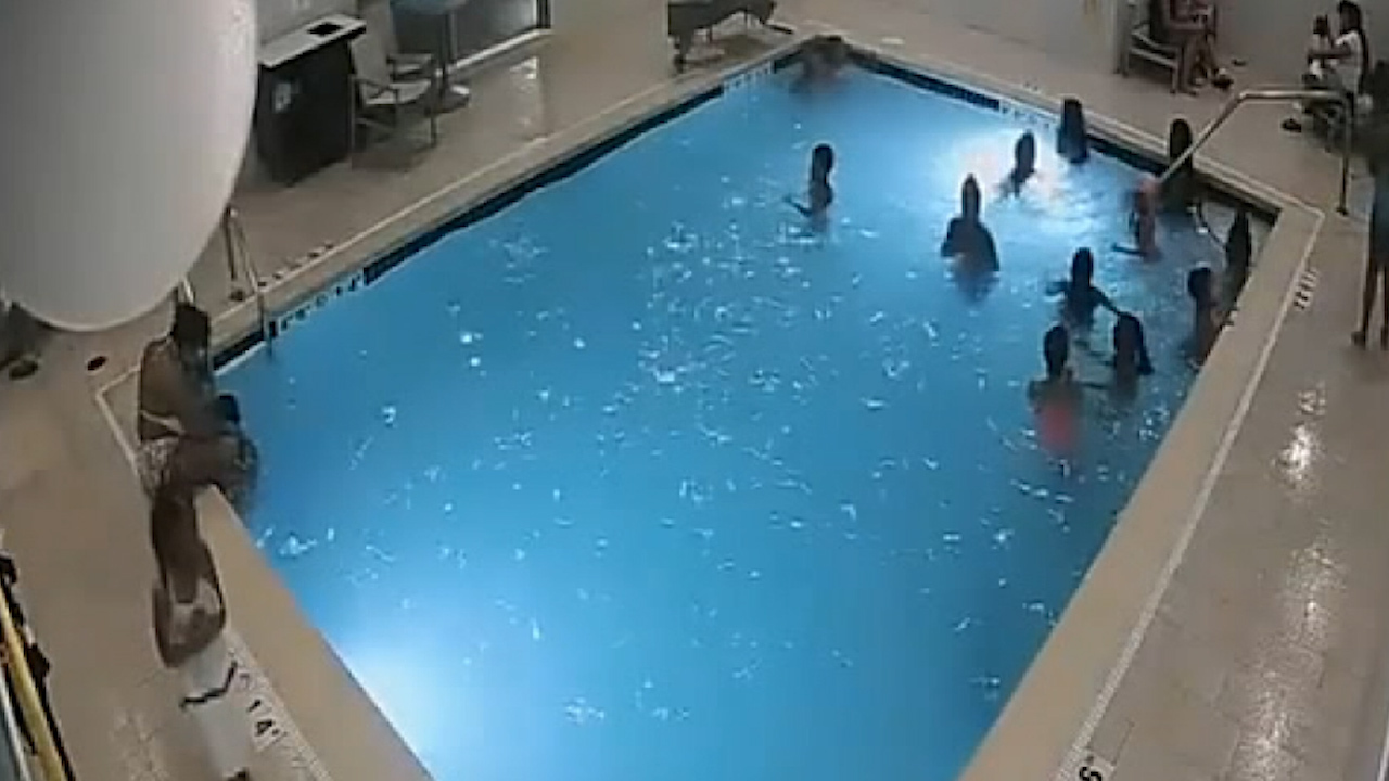 Warning, graphic: Toddler saved from drowning in Michigan hotel pool