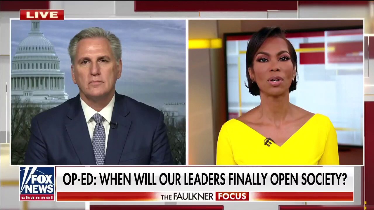 Kevin McCarthy calls on Dems to support end to COVID restrictions, mandates: 'It's all about power'