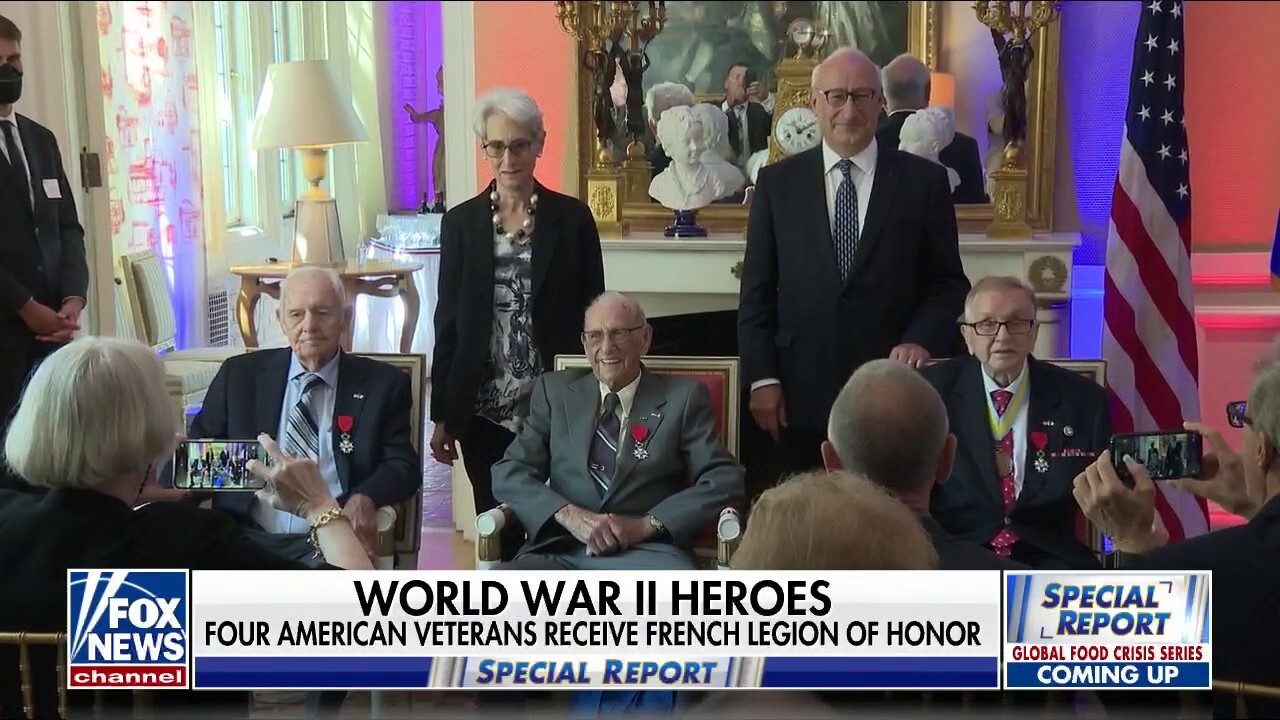 Four WWII US veterans receive France's highest military honor