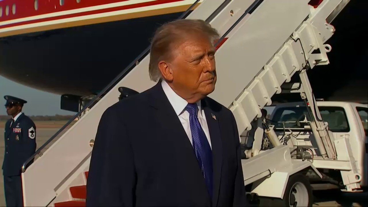 Trump lashes out at 'disgusting' reporter over question about canceled in-person Kansas campaign appearance