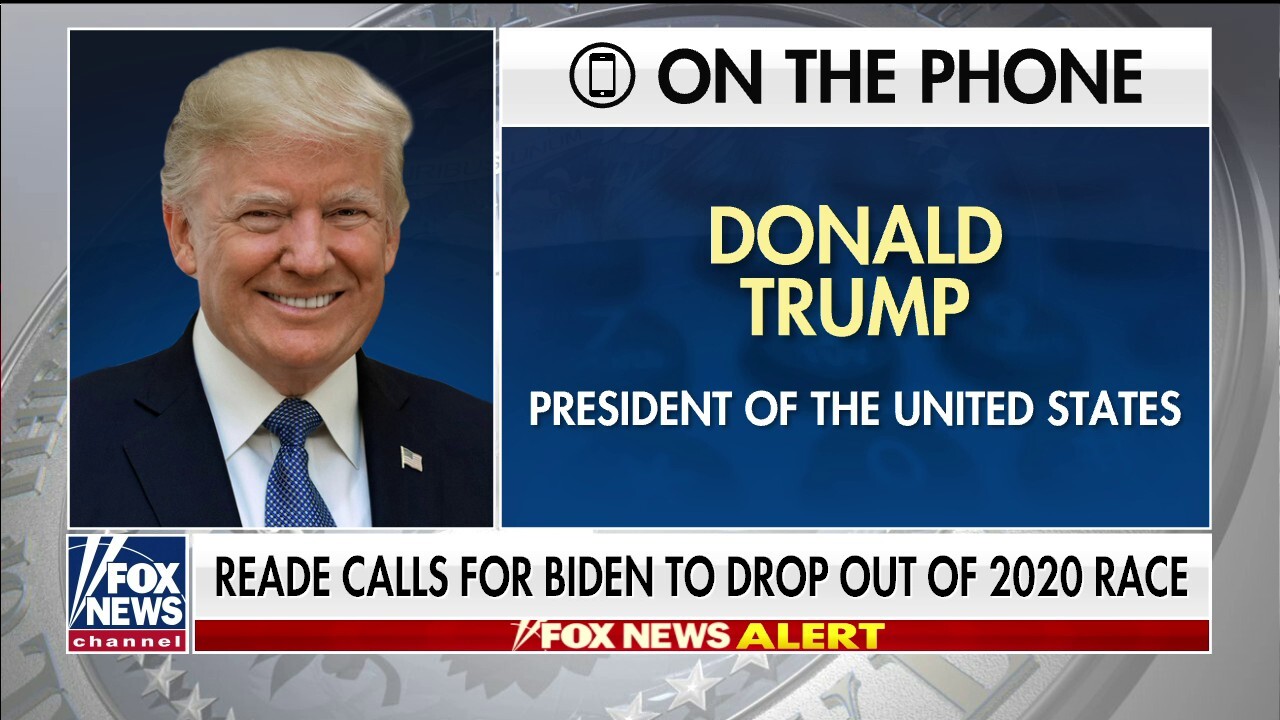 Trump responds to Tara Reade calling for Biden to drop out of presidential race