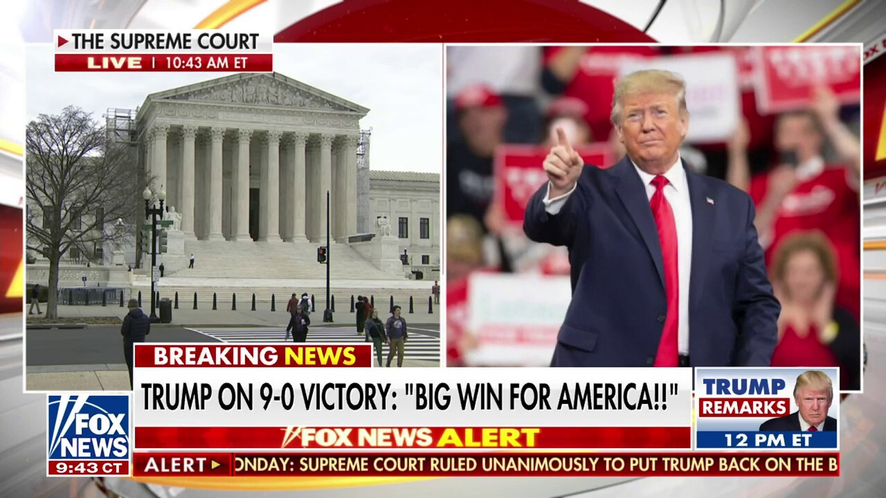 Trump touts SCOTUS ruling as 'great win for America'
