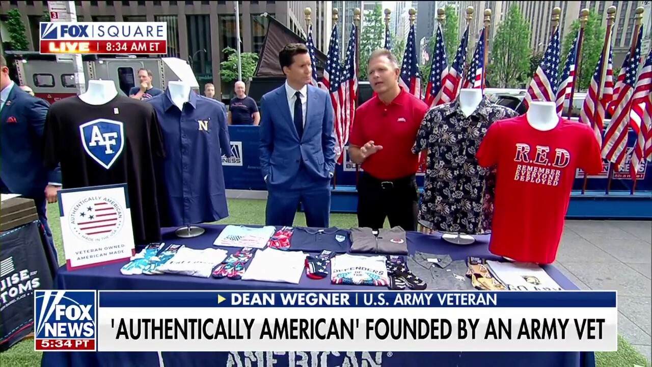 Authentically American founder and CEO Dean Wegner, Hiring America founder and CEO Bill Deutch and Cruise Customs Flags co-owner Chris Cruise join ‘Fox & Friends Weekend’ to discuss how their businesses help U.S. veterans this Memorial Day Weekend.