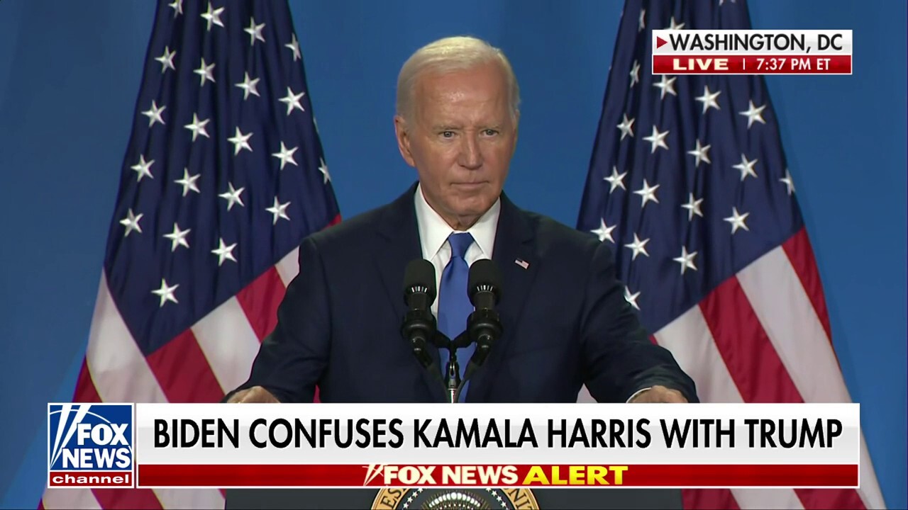 Biden laughs after being asked about mixing up Zelenskyy and Putin's names
