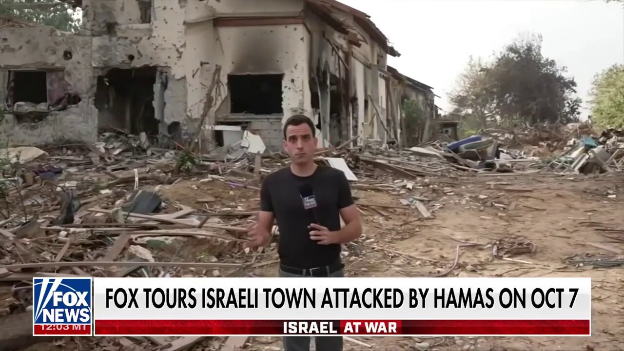  Fox tours town attacked by Hamas on Oct. 7