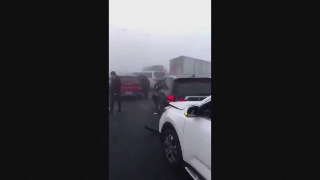 More than 200 vehicles involved in pileup in China