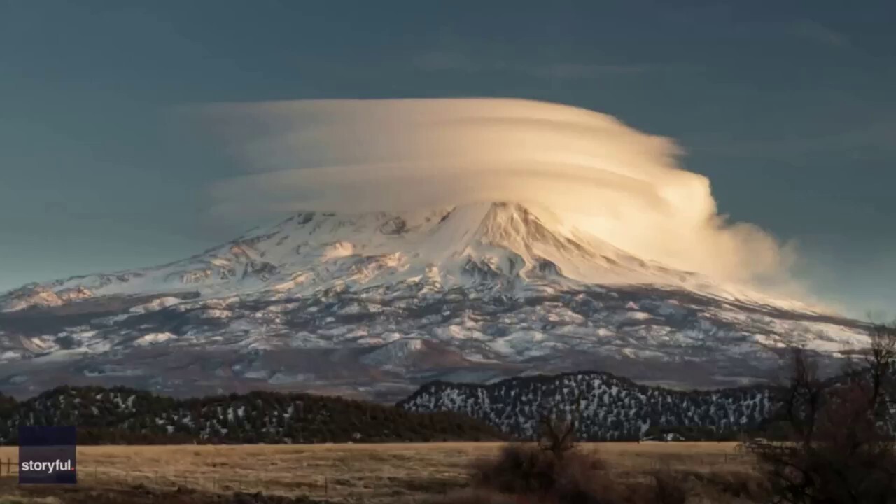 Mesmerizing! Watch as this time-lapse video reveals clouds swirling around Mount Shasta summit