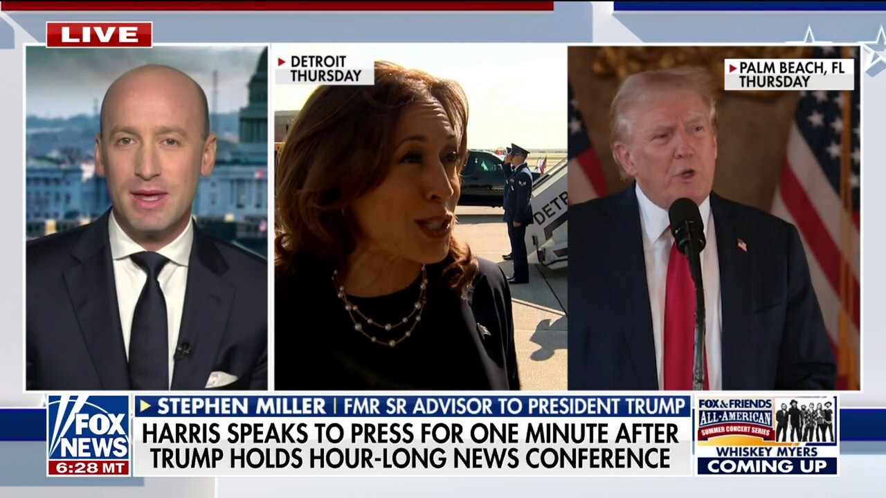 Miller: Kamala Harris cannot be president if she can't do a news conference