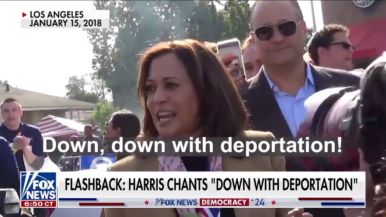 Unearthed video shows Kamala Harris chanting 'down with deportation'