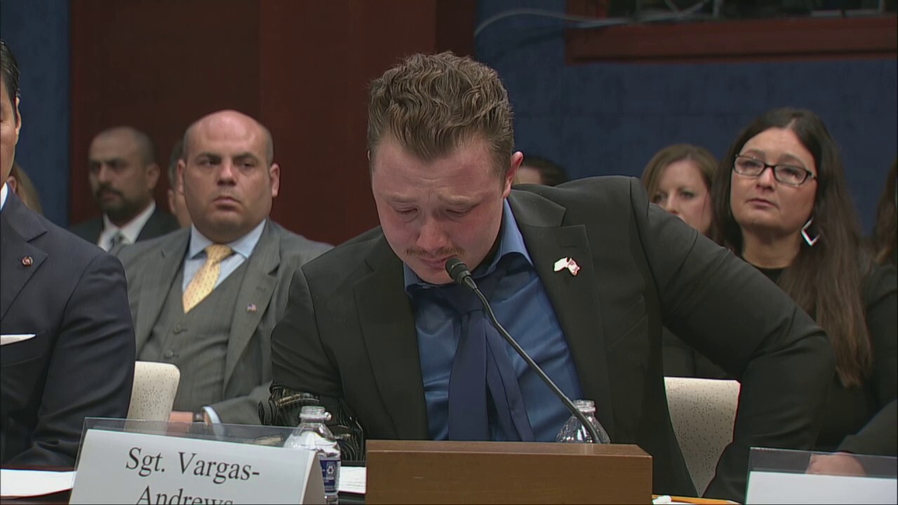 Marine sniper moved to tears during Afghanistan withdrawal testimony