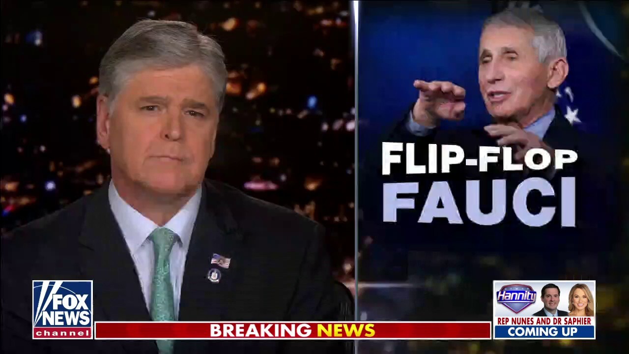 Hannity sounds off on Fauci's latest COVID mixed messaging