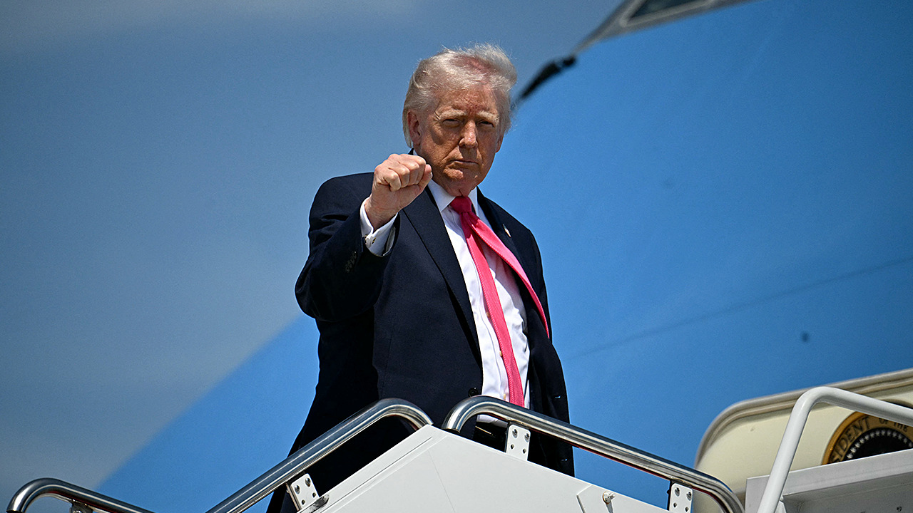 President Trump departs the White House for Joint Base Andrews