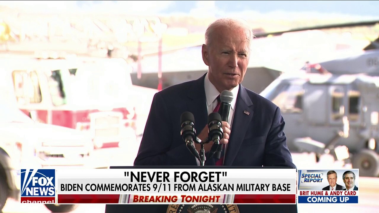 Biden commemorates 9/11 from Alaska