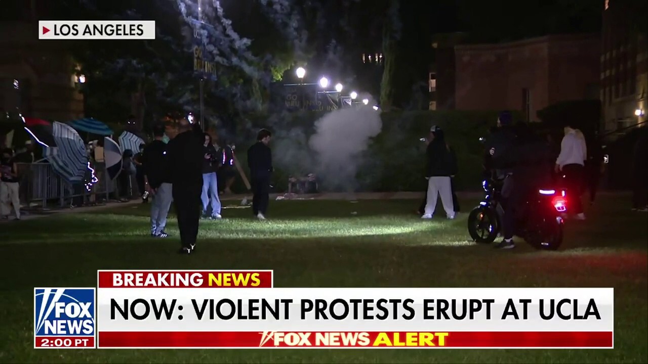 LAPD arrives at UCLA campus after anti-Israel protests turn violent