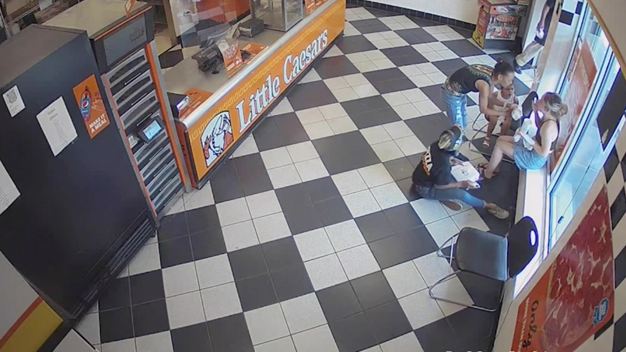 Georgia woman brutally attacked in Little Caesars helped by staff; suspect remains at large