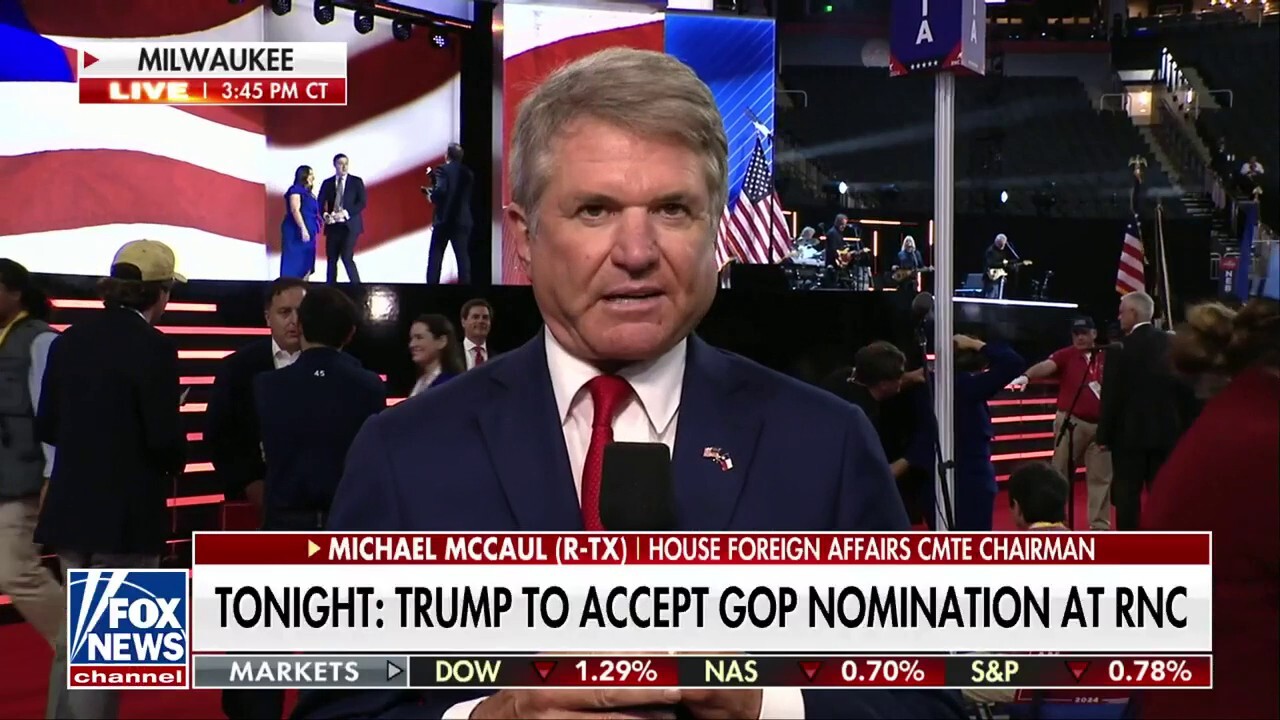 Rep. Mike McCaul, R-Texas, shares what he anticipates from former President Trump’s acceptance speech during the Republican National Convention on ‘Your World.’
