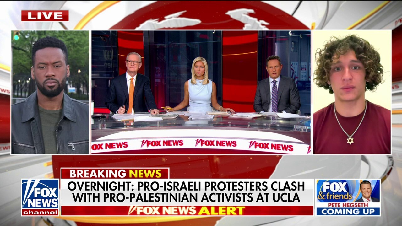 Eli Tsives joins 'Fox & Friends' to discuss counter-protesters' efforts to remove the anti-Israel encampment on campus.