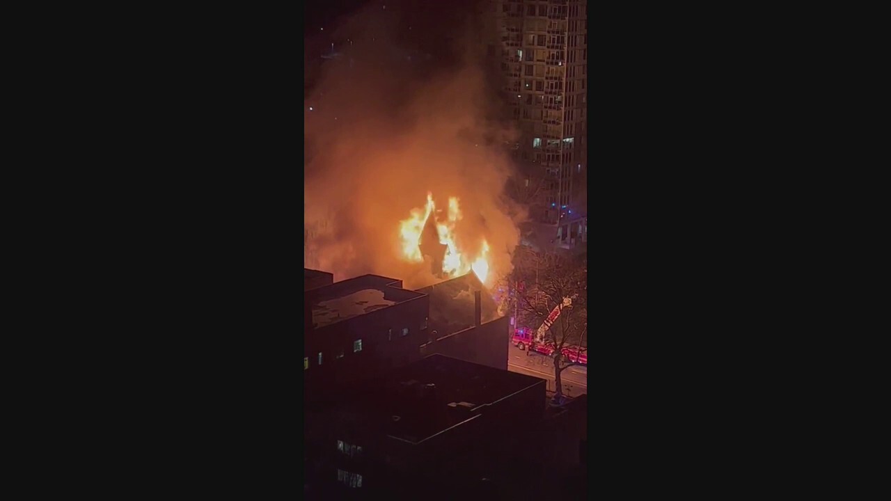 Portland church building engulfed in flames, investigators hunt for cause