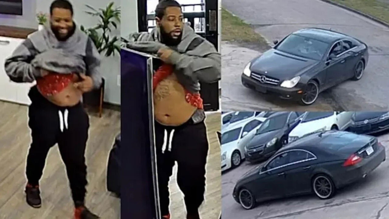 Armed robbery suspect backs out after tables turned at Houston car dealership