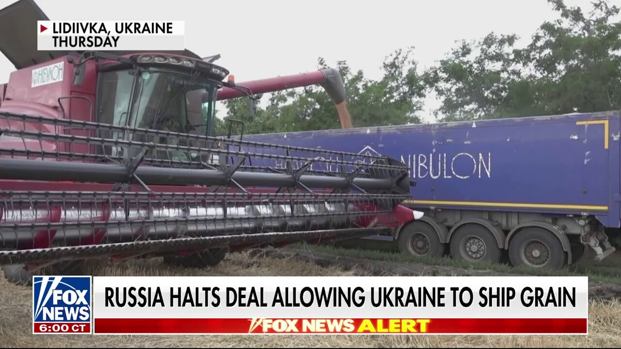 Russia halts deal allowing Ukraine to export grain, sparking fears of global food crisis