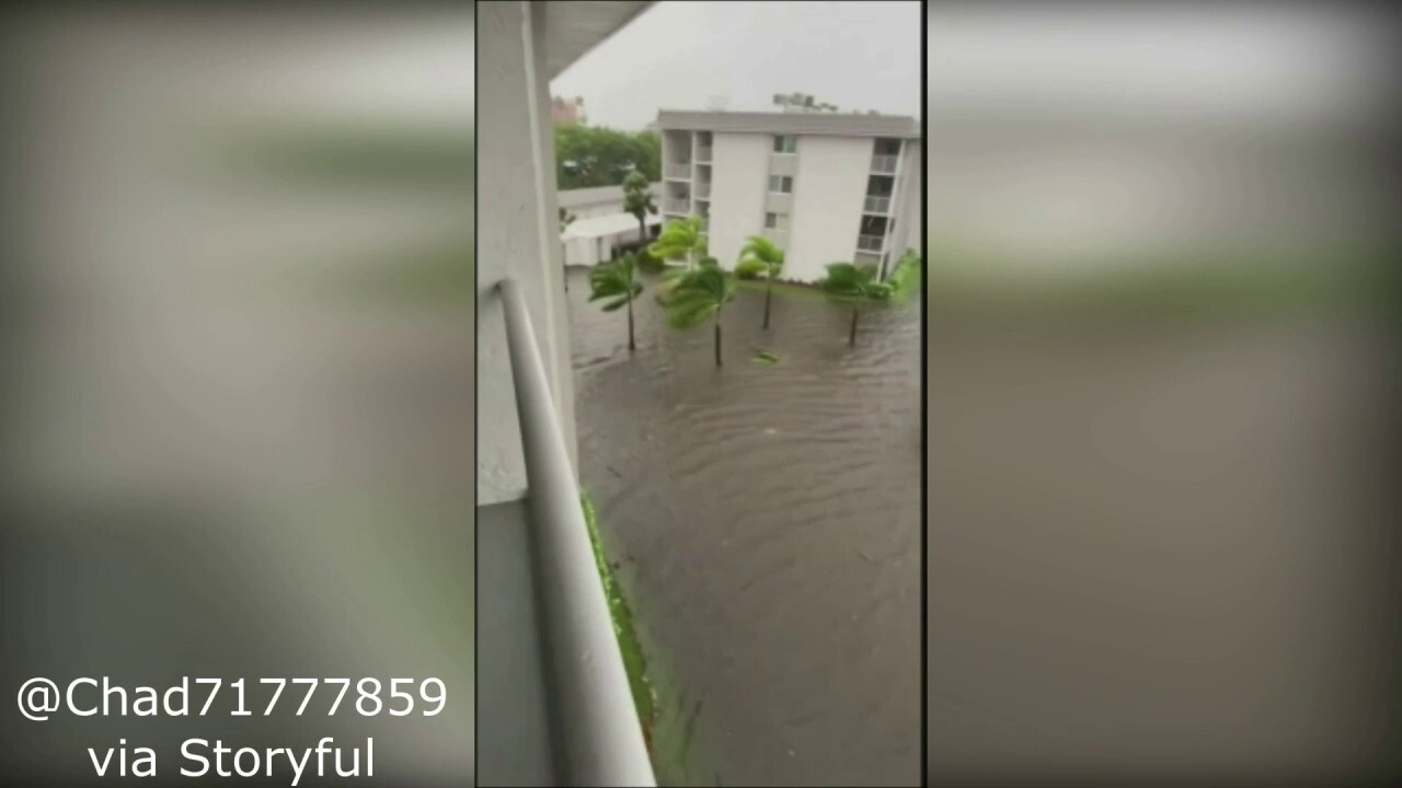 Footage of Hurricane Ian hitting Florida