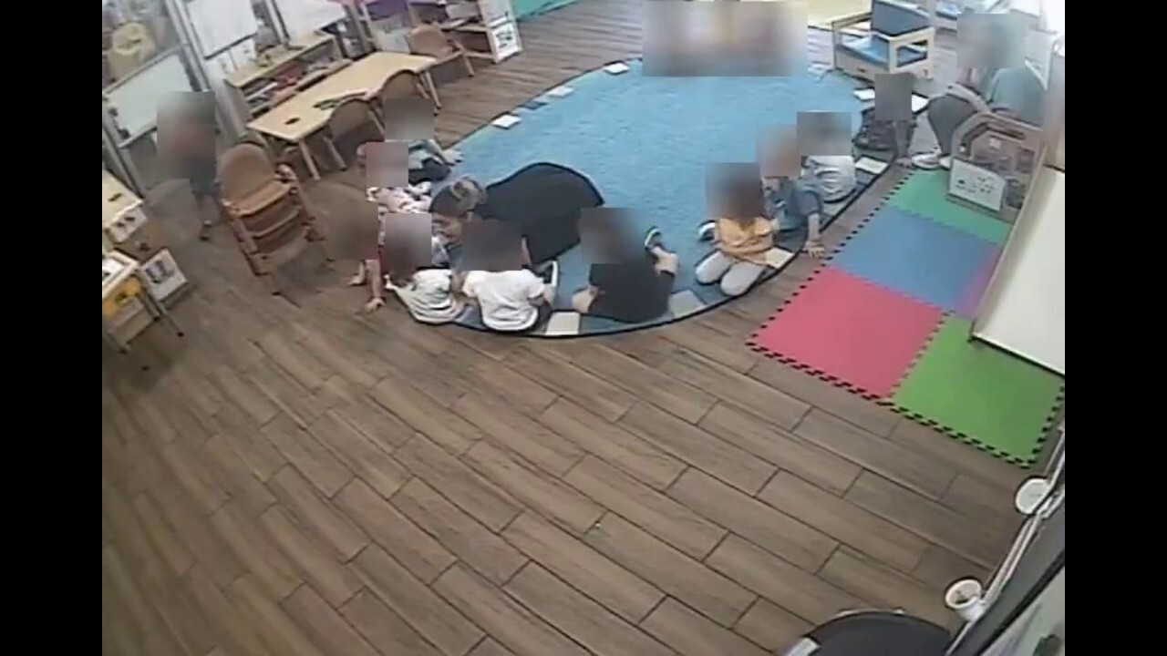 Surveillance video shows pre-school teachers alleged abuse of students 