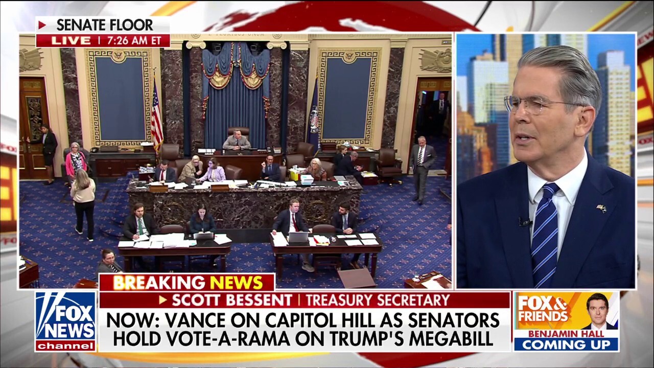 Treasury Secretary Scott Bessent joins 'Fox & Friends' to discuss the latest on Republicans' effort to pass President Donald Trump's megabill, tariff negotiations, if he would serve as Fed chair and more.