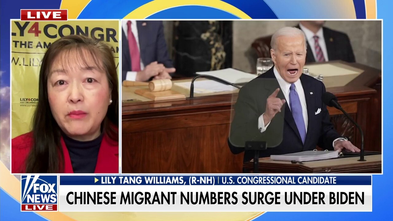Biden says America is 'rising' up against China as Chinese migrant numbers surge