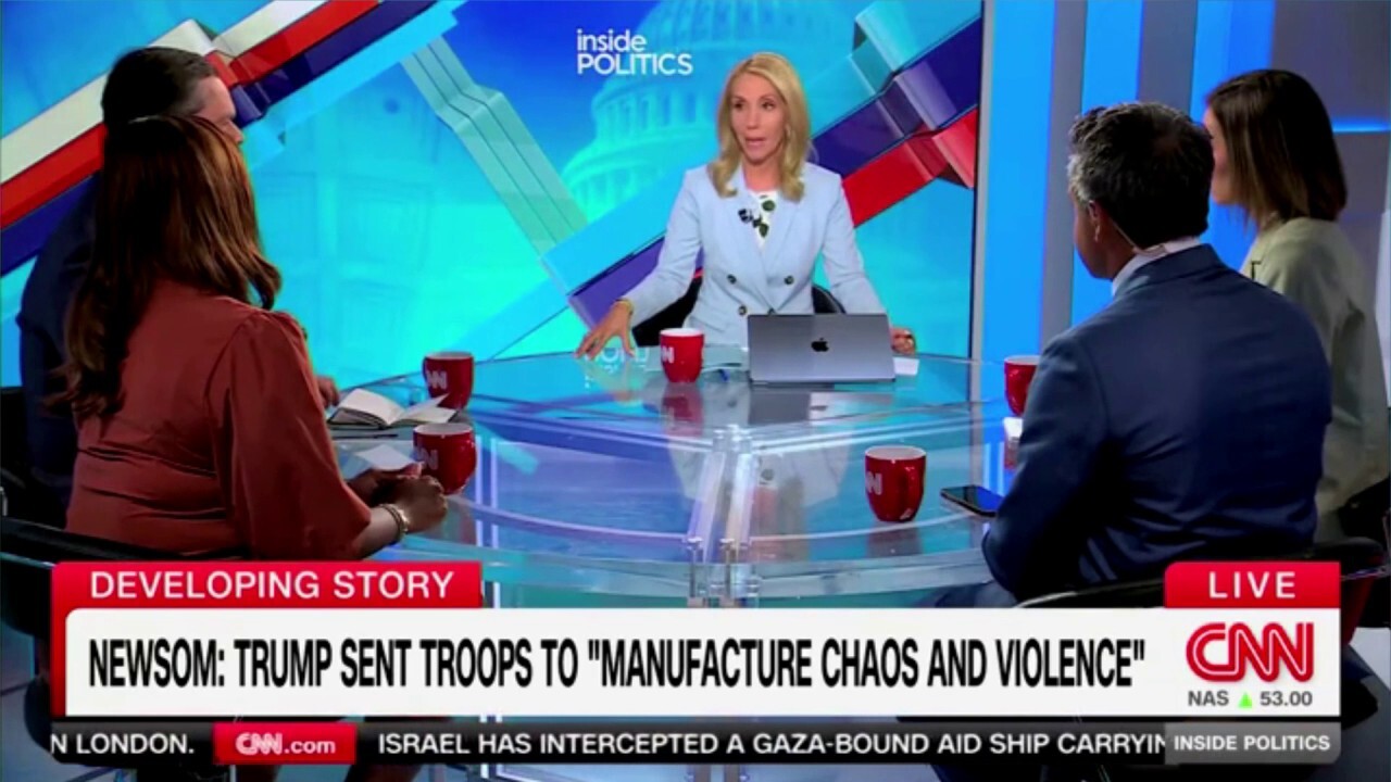 Dana Bash compares Trump to an arsonist calling the fire department over sending National Guard to LA