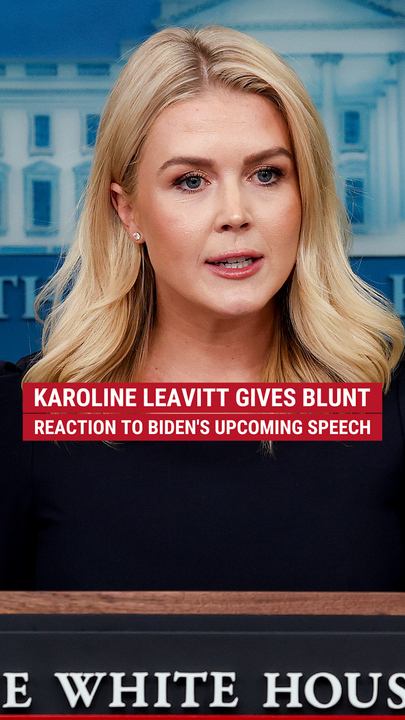 Karoline Leavitt gives blunt absorption    to Biden's upcoming code   