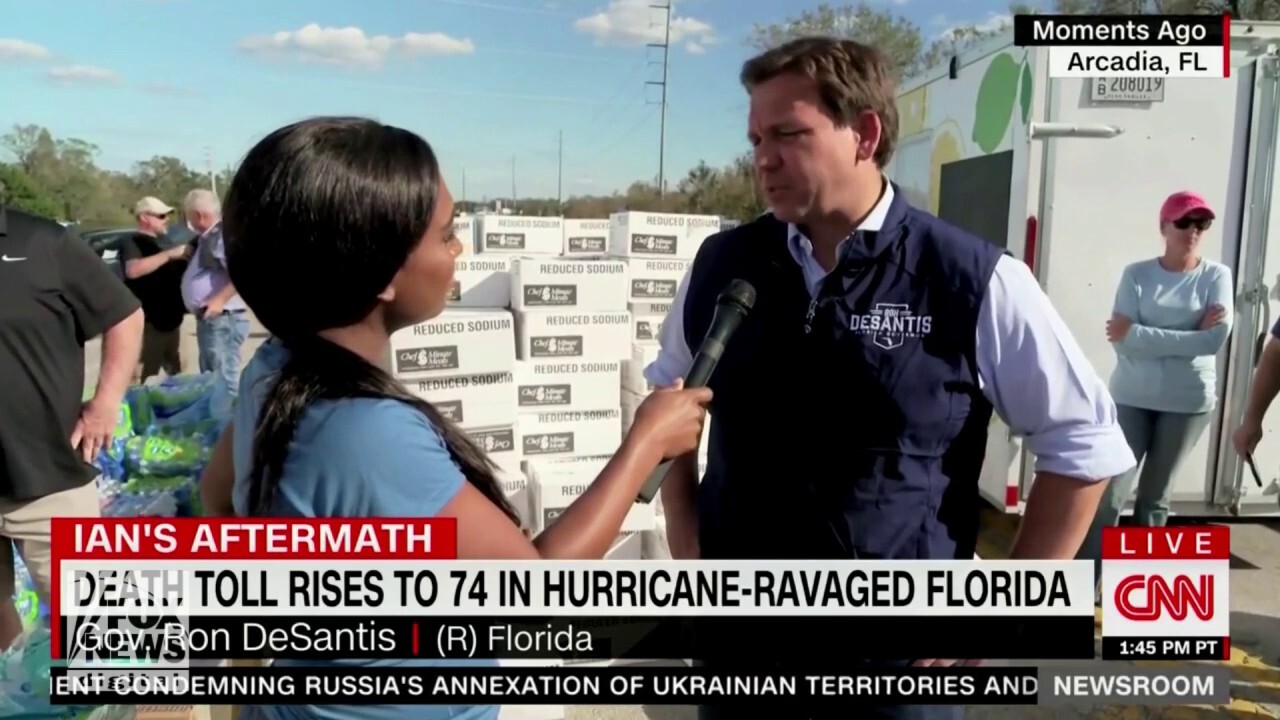 DeSantis pushes back on CNN reporter's question about late Lee County evacuation order: 'Where were you?' - Fox News