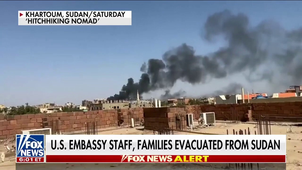 US embassy staff, families evacuated from Sudan | Fox News Video