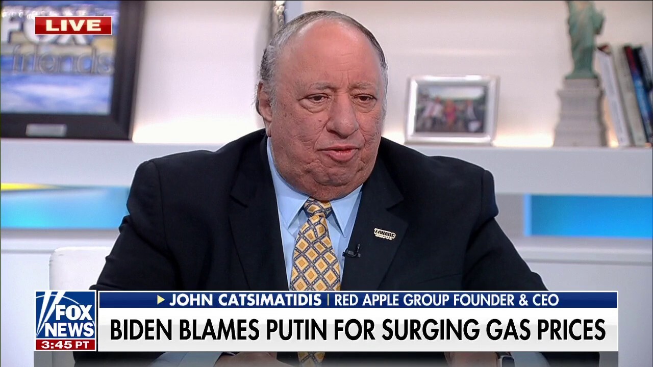 Red Apple Group Chairman and CEO John Catsimatidis argues if Biden declared energy independence and changes his policies price of oil and gas will decrease. 