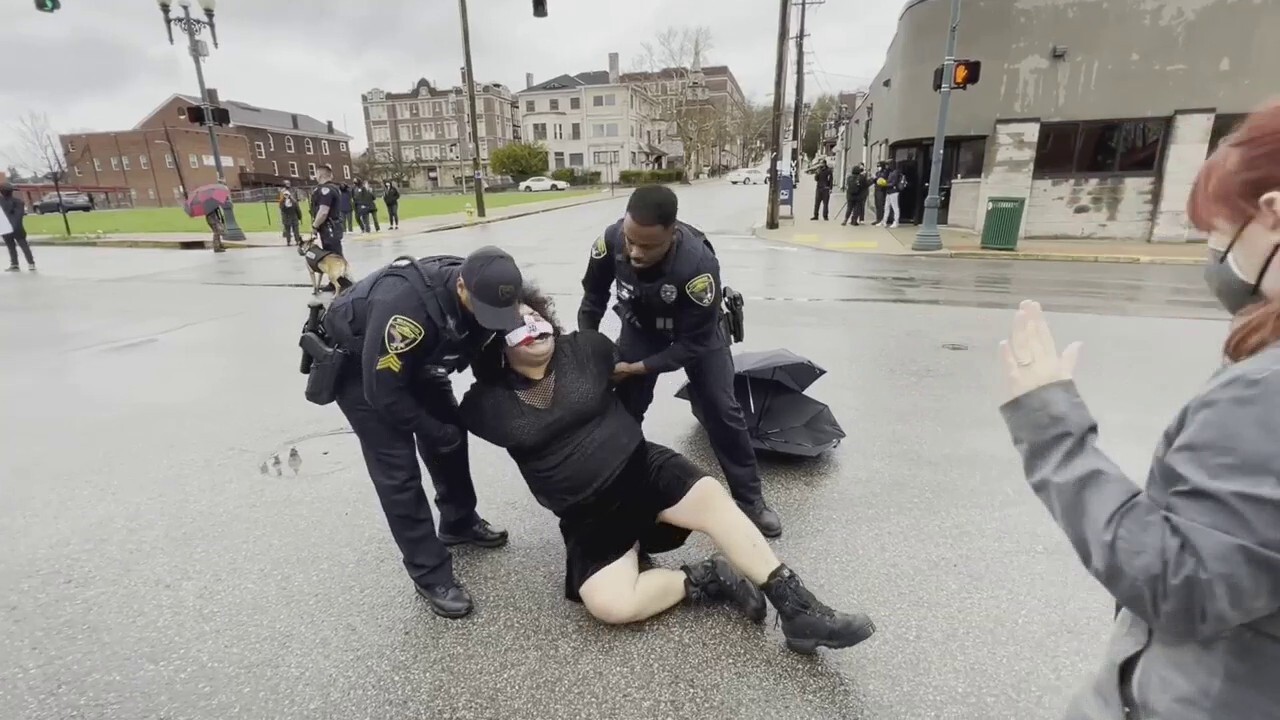 Wilkinsburg police arrest protester 