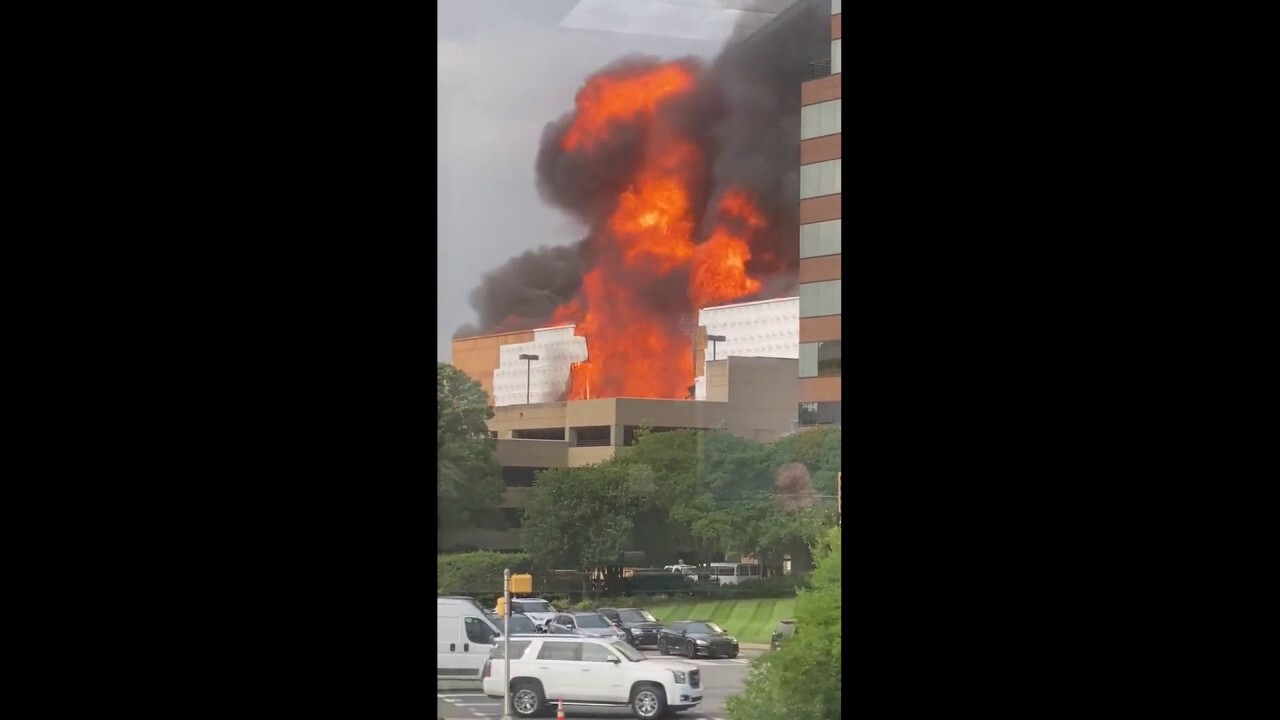 Building partially collapses during fire in Charlotte, North Carolina's SouthPark area