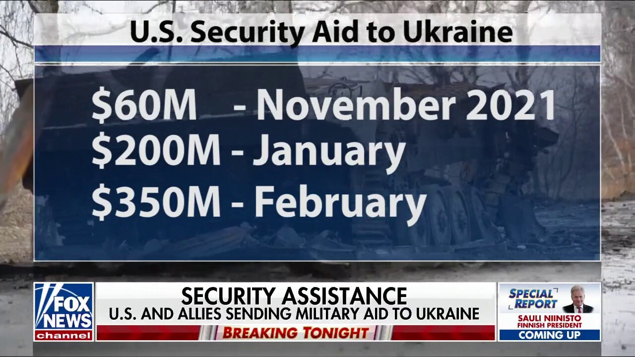  US sends military aid to Ukraine during the war